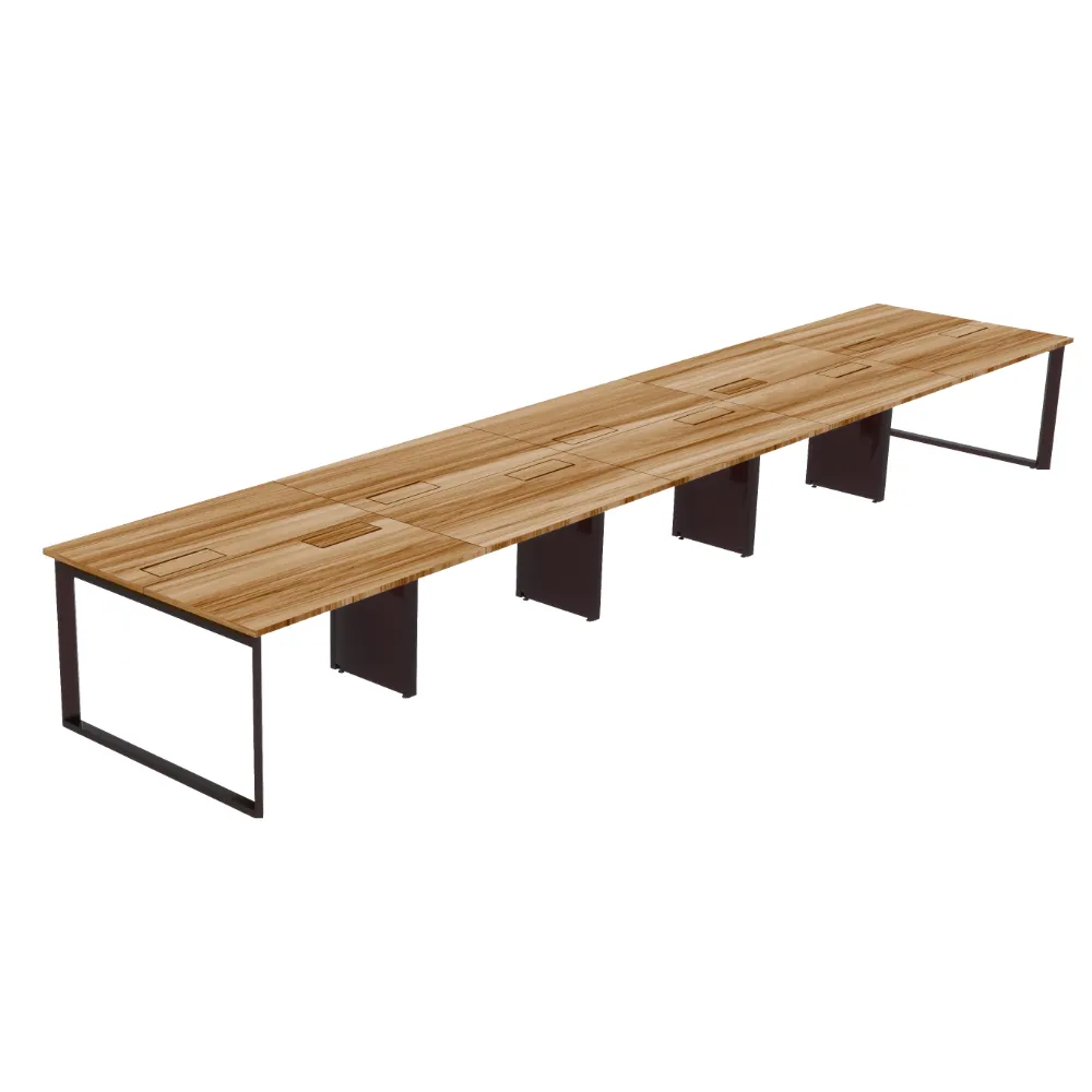 Mesa plataforma de trabalho frontal 10 lugares Pé Level